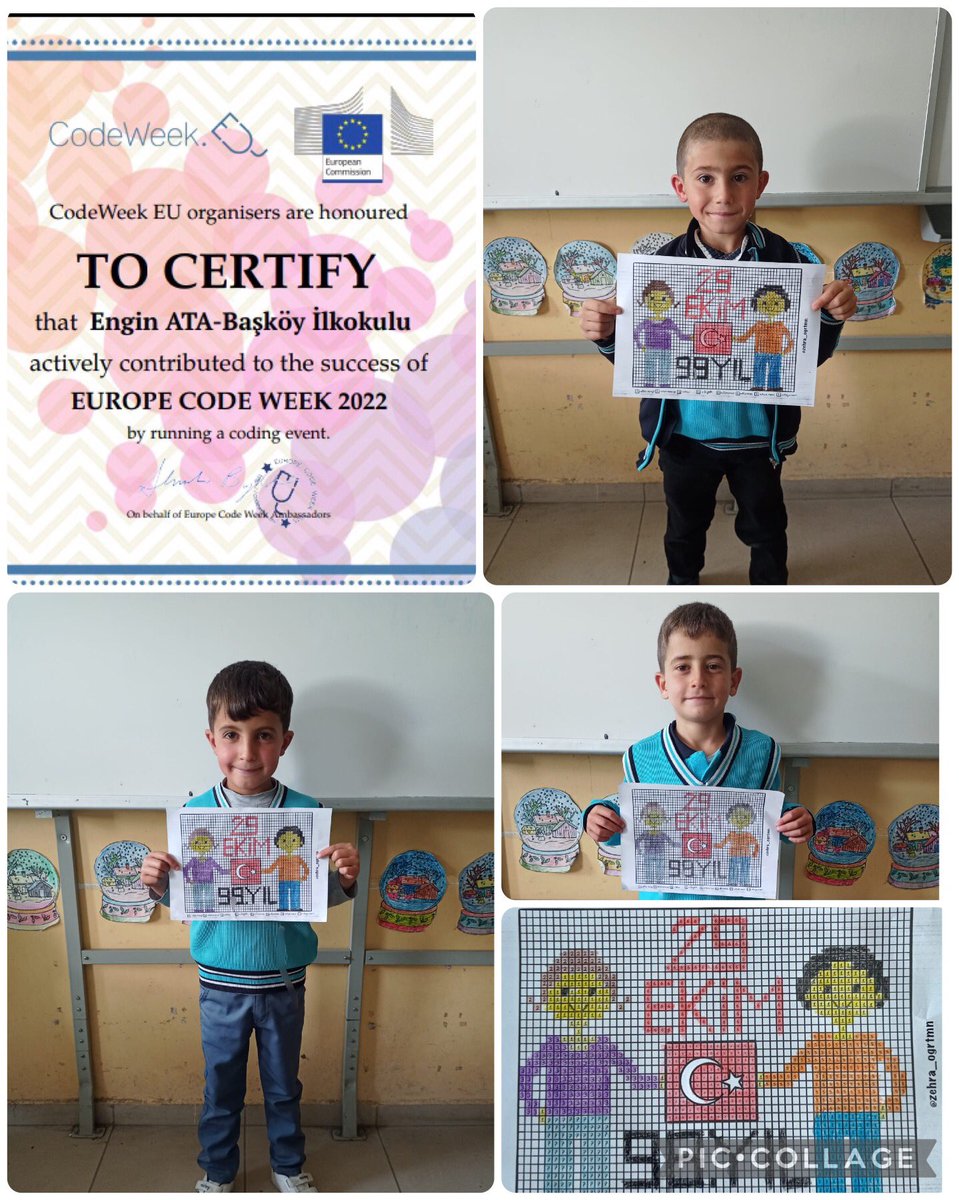 CatBaskoy's tweet image. 29 Ekim Kodlama çalışması ile 2. Sınıf öğrencilerimiz CodeWeek Haftasına katıldılar. ✨
#CodeWeek #CodeWeekTurkey #kodlama
@kaymakamlikcat @Erzurum_Mem @skaygusuz @IlceCat @KKayaTrtm @CodeweekTurkiye @CodeWeekEU