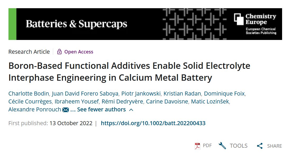 RS2E (@energyrs2e) on Twitter photo ▶️Check out this #openaccess article from <a href="/Batt_Supercaps/">Batteries & Supercaps</a> about #calcium metal #batteries, and #SEI !
doi.org/10.1002/batt.2…
<a href="/icmabCSIC/">icmabCSIC</a>, @INC_CNRS, <a href="/DTUtweet/">DTU</a>, <a href="/JSI_SLO/">Jožef Stefan Institute</a>, <a href="/UMR5254/">IPREM UMR5254</a>, #LRCS, <a href="/juanForero_16/">Juan Forero</a> ▶️Check out this #openaccess article from <a href="/Batt_Supercaps/">Batteries & Supercaps</a> about #calcium metal #batteries, and #SEI !
doi.org/10.1002/batt.2…
<a href="/icmabCSIC/">icmabCSIC</a>, @INC_CNRS, <a href="/DTUtweet/">DTU</a>, <a href="/JSI_SLO/">Jožef Stefan Institute</a>, <a href="/UMR5254/">IPREM UMR5254</a>, #LRCS, <a href="/juanForero_16/">Juan Forero</a>