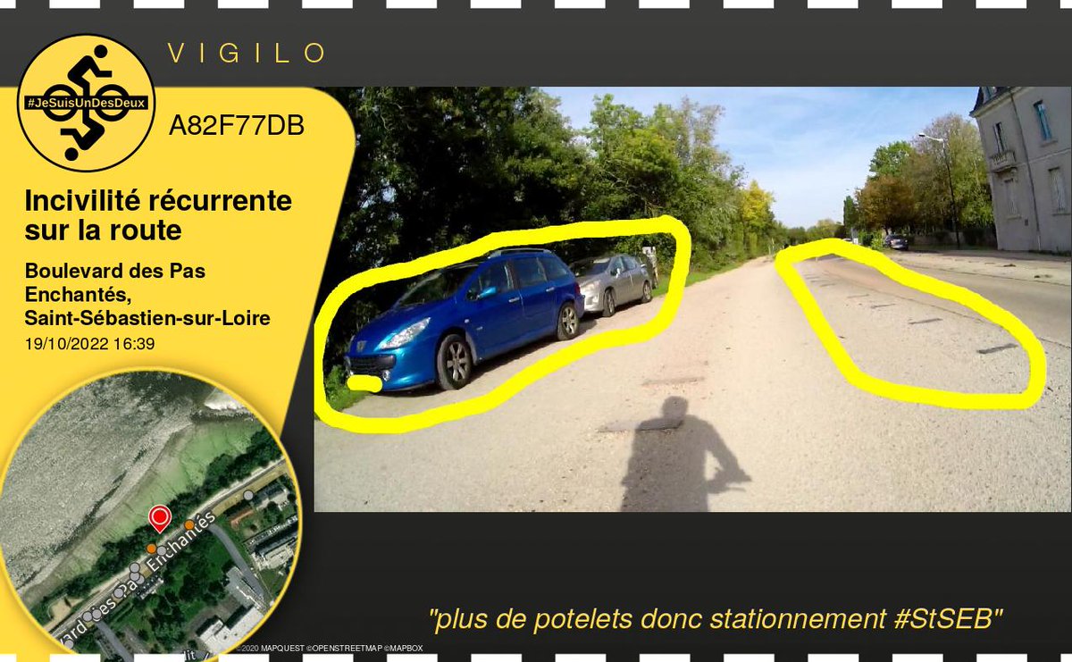VigiloNantes's tweet photo. plus de potelets donc stationnement #StSEB
-----
Détail : https://t.co/CSkgtmJBaB
Carte : https://t.co/p2TipmjQbq
-----
#VG_A82F77DB
#Vigilo - Application d'observation citoyenne des déplacements actifs https://t.co/SXbN6SSSkv
