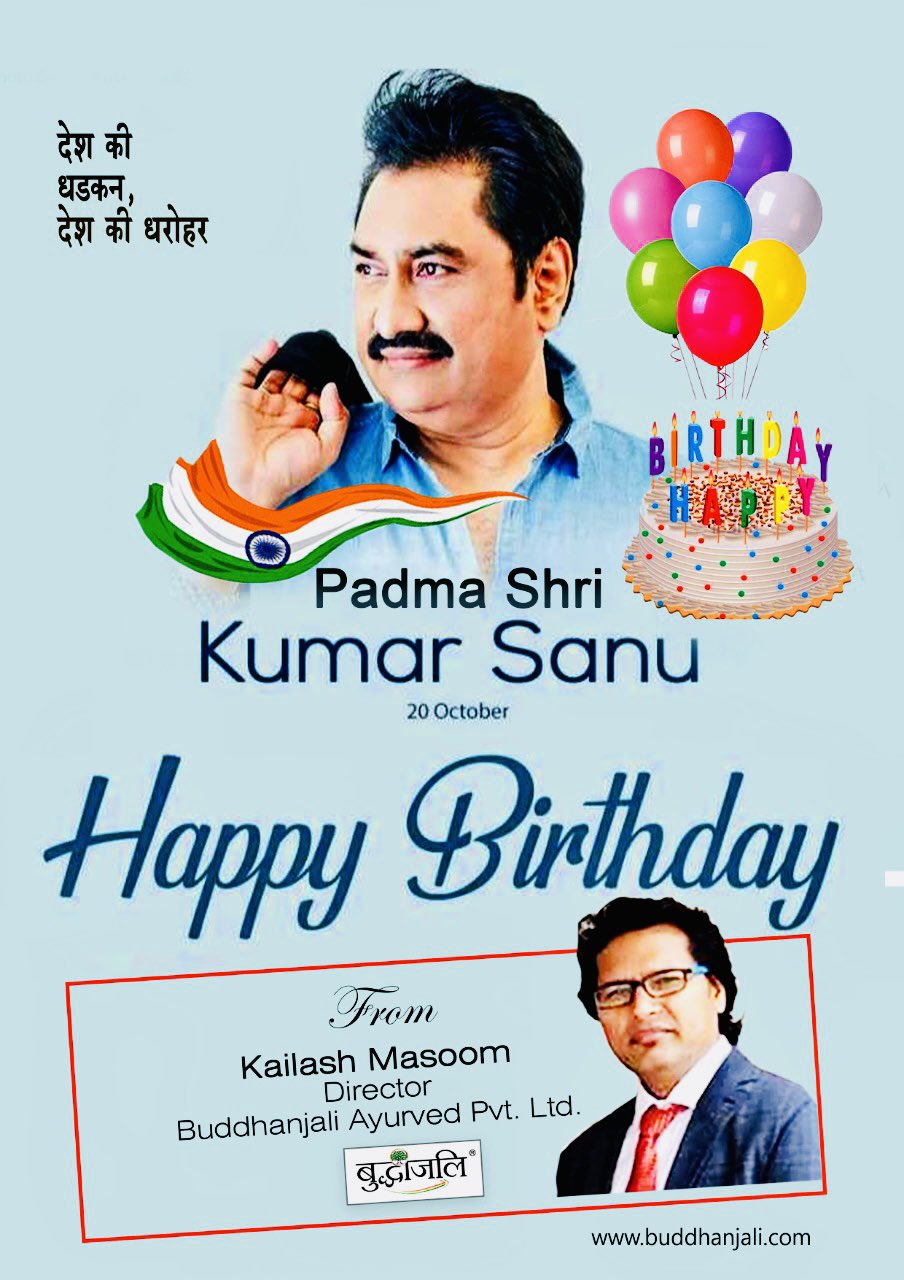 Happy Birthday Legendary Playback Singer Padma Shri Kumar Sanu da 