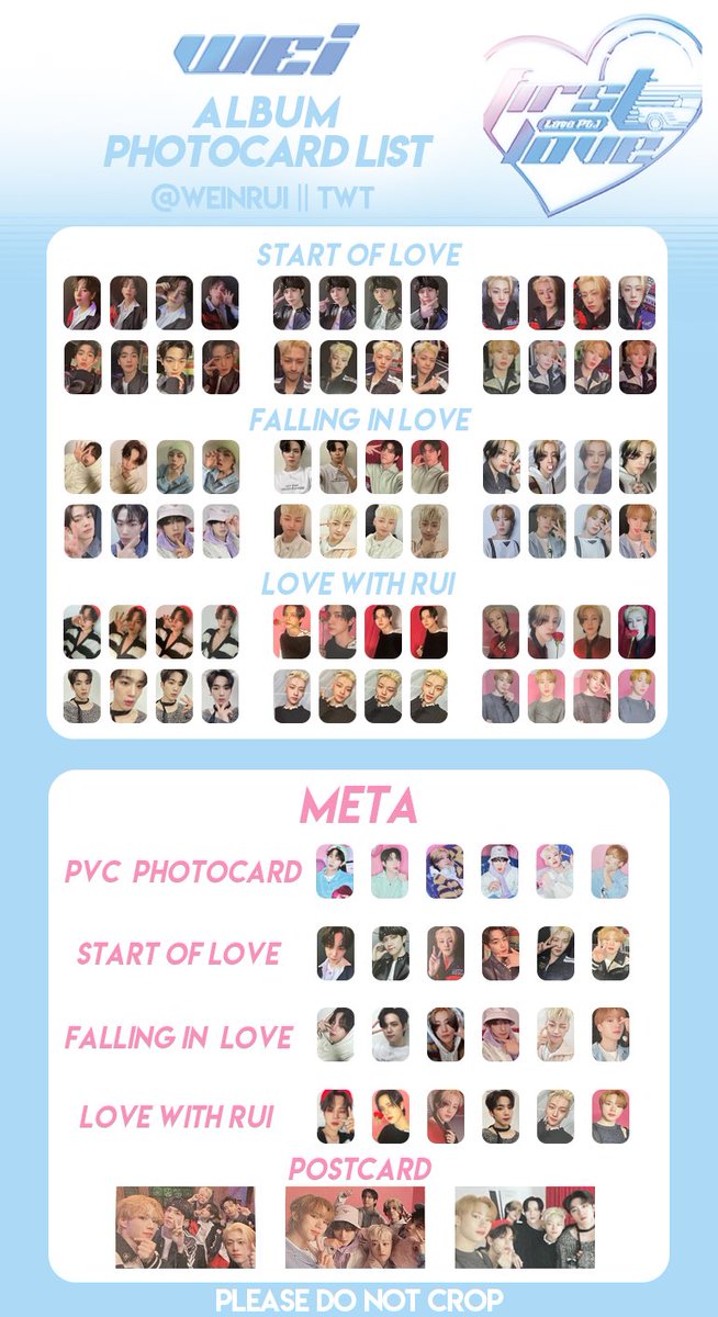 weinrui's tweet photo. updated photocard list! already on my gdrive! https://t.co/mPV7Tx7vEx
