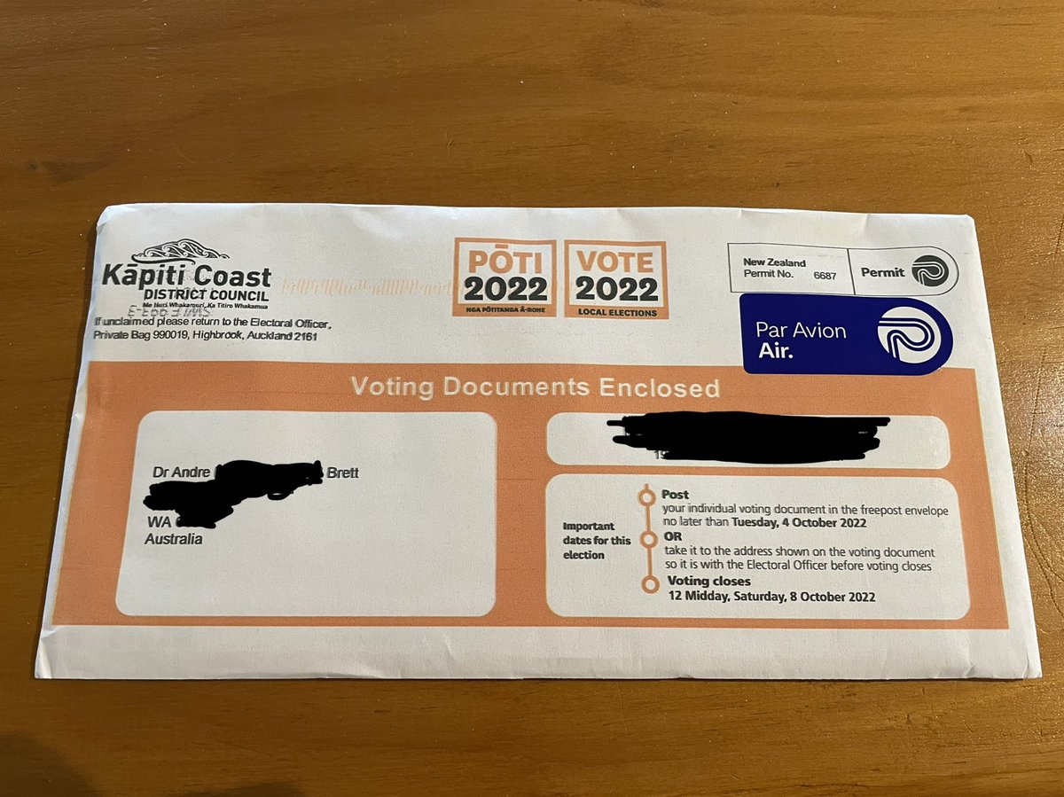 André Brett on Twitter "Hope these ballot papers are still good for