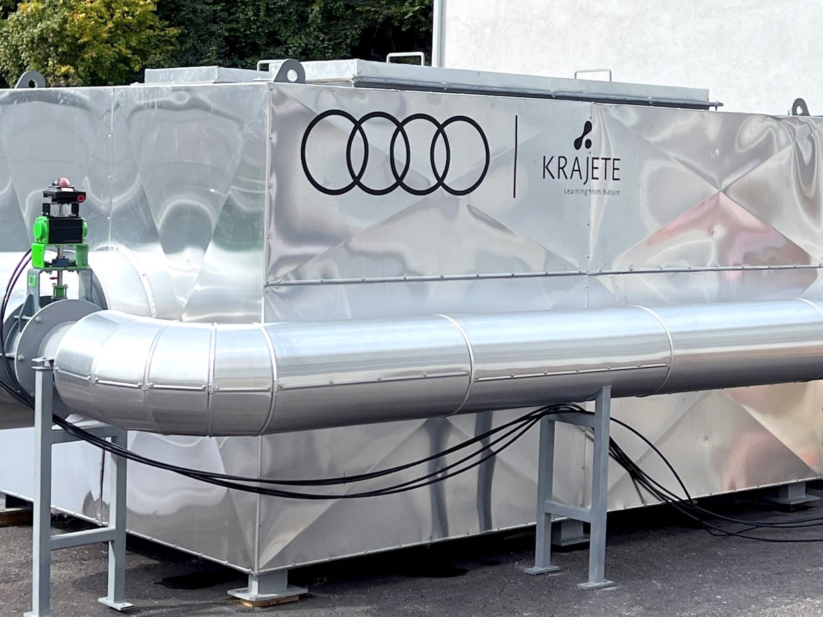 Audi y Krajete GmbH desarrollan una nueva tecnología para filtrar las emisiones de CO 2 del aire - prensa.audi.es/2022/10/20/aud…