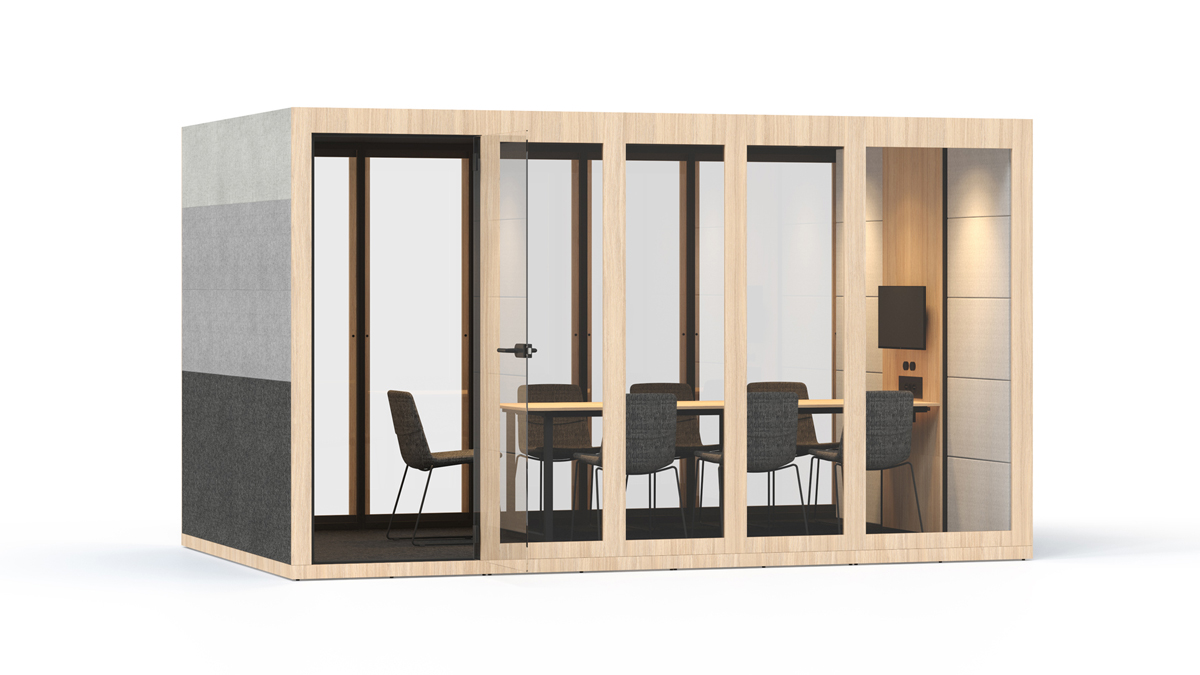 SILENT ROOM acoustic work pods just got BIGGER!
Narbutas have extended their popular range of office pods with an XL meeting pod big enough for 8 people: arrowgroup.com/silent-room/
#acoustics #officepod #officefurniture