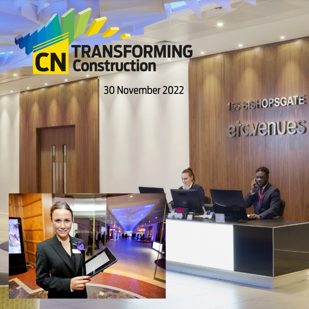 📢 2 days until Early Bird tickets for Construction Transforming 2022 close. Save on your ticket and join us on 30 November 2022 at the stylish and contemporary venue 155 Bishopsgate. Save today 👉bit.ly/3Afh3q6