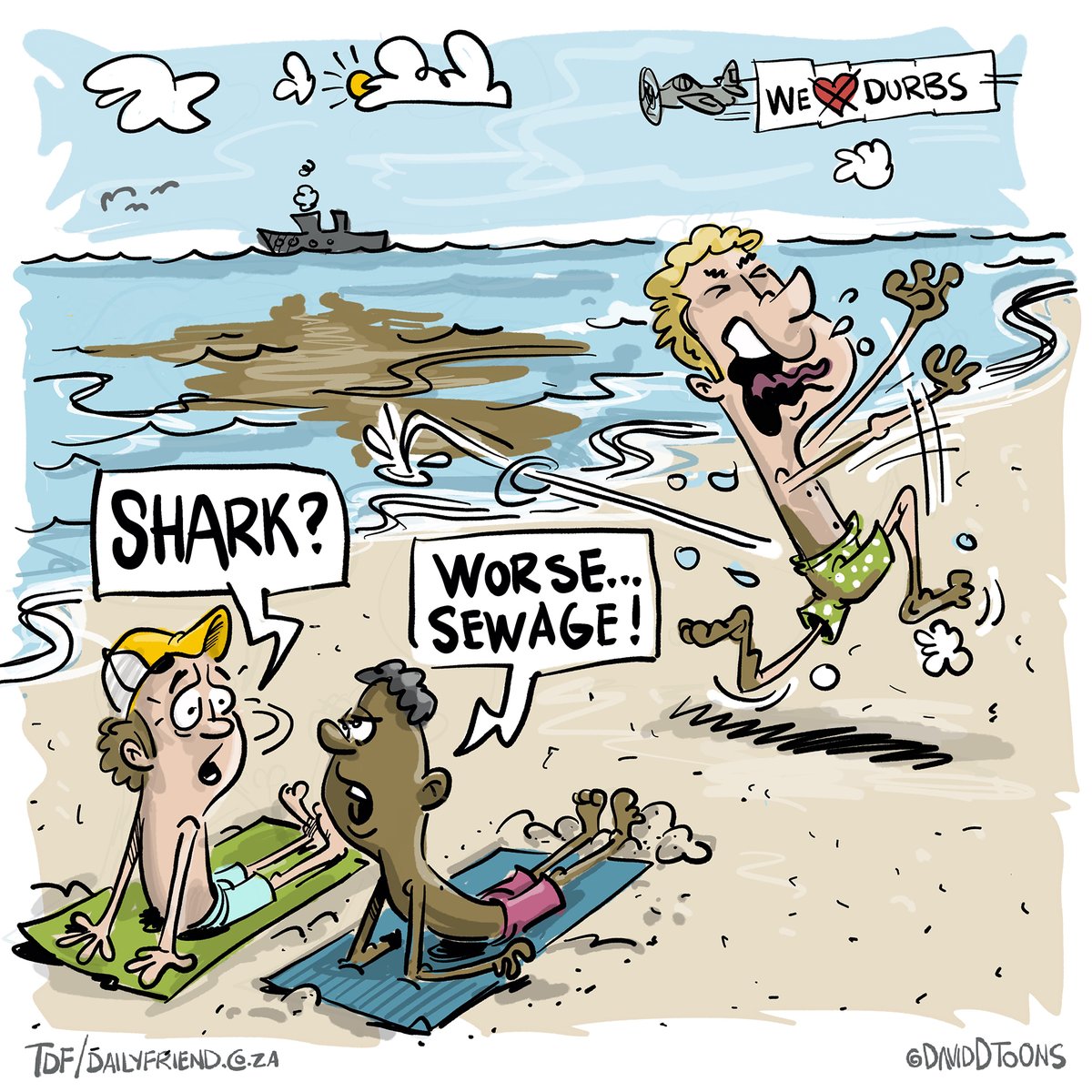 DavidDToons's tweet photo. Durban beaches @DailyFriendSA https://t.co/h0HrLZXkMm