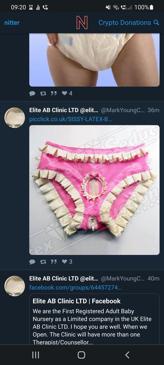 notELITECLINIC's tweet photo. So as further proof #eliteabclinic is nothing but a wank fantasy for the owner, #markyoung here is a pair of #sissy f*CK pants. Obviously totally normal for a non sexual, non fetish based therapy clinic to be posting right?
#abdl #abdluk #abdlnursery #markyoungclinic https://t.co/Xe6CApv3MD