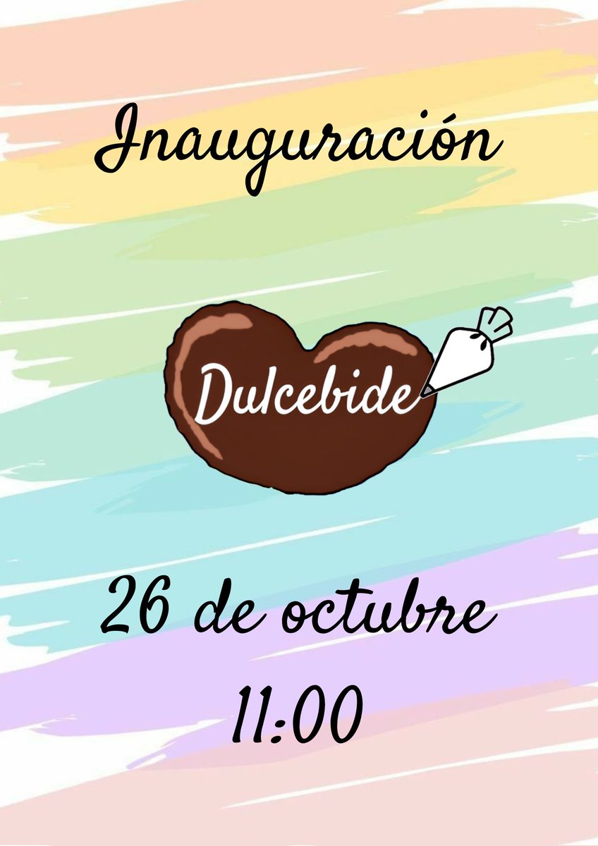 dulcebide's tweet photo. Ya tenemos fecha y hora de inauguración.✨️🎉🎊 ¡Te esperamos¡ https://t.co/yAuNTCOGKr