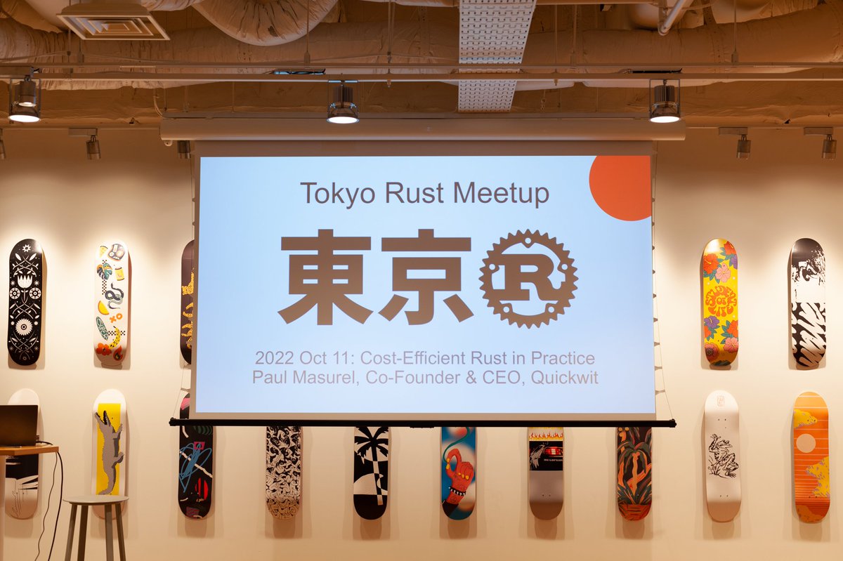 braid_technol's tweet image. Last week we supported the preparation and the hosting at #Wework of the returning Tokyo Rust Meetup organized by Máté. It was a great event with a great audience. We hope to see again you all at the following ones! Stay tuned for the announcements