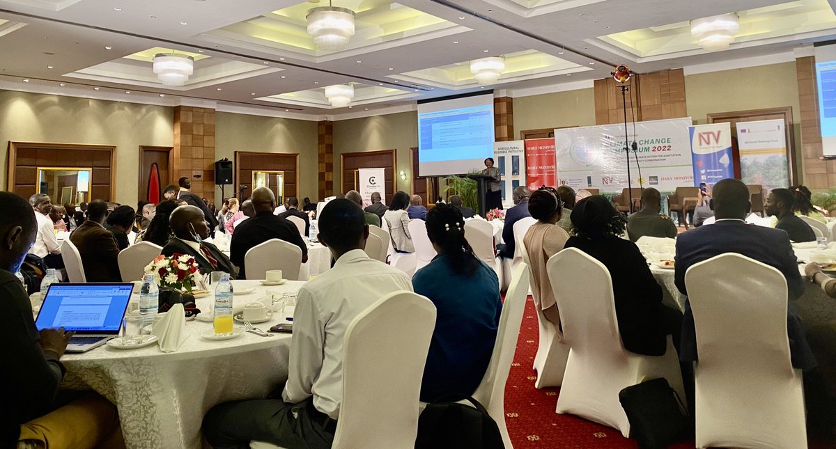 DailyMonitor's tweet photo. “The 21st century climate projections for Africa indicate that the continental land temperature will rise faster than the global mean temperature,” Ministry of Water Climate Change Commissioner Margaret Mwebesa at the #ClimateChangeUG22 symposium. #MonitorUpdates https://t.co/sXDyOt23Qi