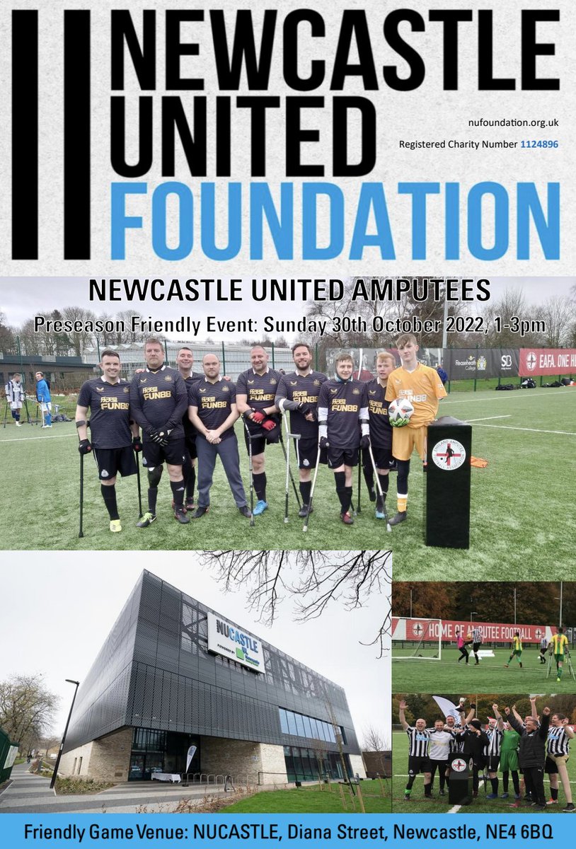 AgingBull73's tweet photo. Next up for your local @NewcastleAmps @NU_Foundation #amputeefootball team is a preseason friendly at the home of #nufc #newcastle #nucastle 💪⚫⚪⚽⚽⚽🫶 https://t.co/XPLvuNIQWu