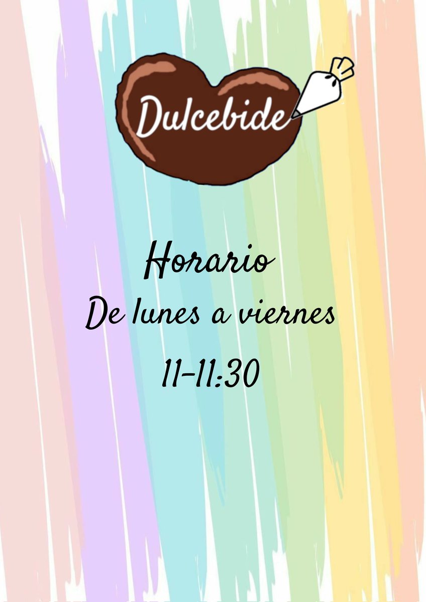 dulcebide's tweet photo. Este es el horario que tendrá nuestro establecimiento😁 https://t.co/Hskr0AFT3N