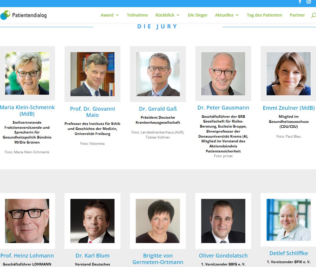 Heute gehen die letzten Wertungen unserer Jury (u.a. Dr. Gaß, Präsident DKG) für den Award Patientendialog ein. Dann wird ausgezählt, am 14. November geben wir die Sieger zur Eröffnung des DKHT  im Beisein von BGM Karl Lauterbach bekannt! deutscher-krankenhaustag.de/programm-45-dk…