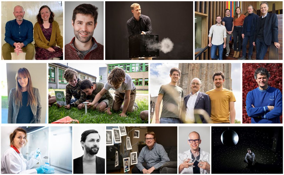 _KVAB's tweet photo. De nieuwe lichting laureaten van de Jaarprijs Wetenschapscommunicatie is bekend! 
12 onderzoekers/teams worden bekroond voor hun recente inzet op vlak van creatieve en toegankelijke wetenschapscommunicatie. Proficiat!
#wecomprijzen2022
https://t.co/cKvDJIL7d6 https://t.co/hS2HGyriGU