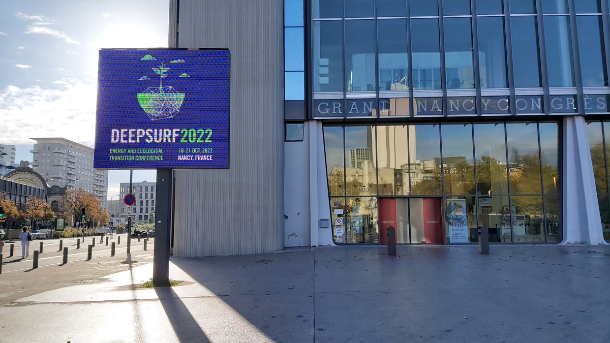 GeoRessources's tweet photo. DEEPSURF Conference, rdv incontournable sur les questions de gestion des ressources naturelles et de transition énergétique se déroule cette semaine. Chercheurs et doctorants de @GeoRessources y apportent leur expertise sur les usages du sous-sol pour la  transition énergétique. https://t.co/ZyceudYVhG