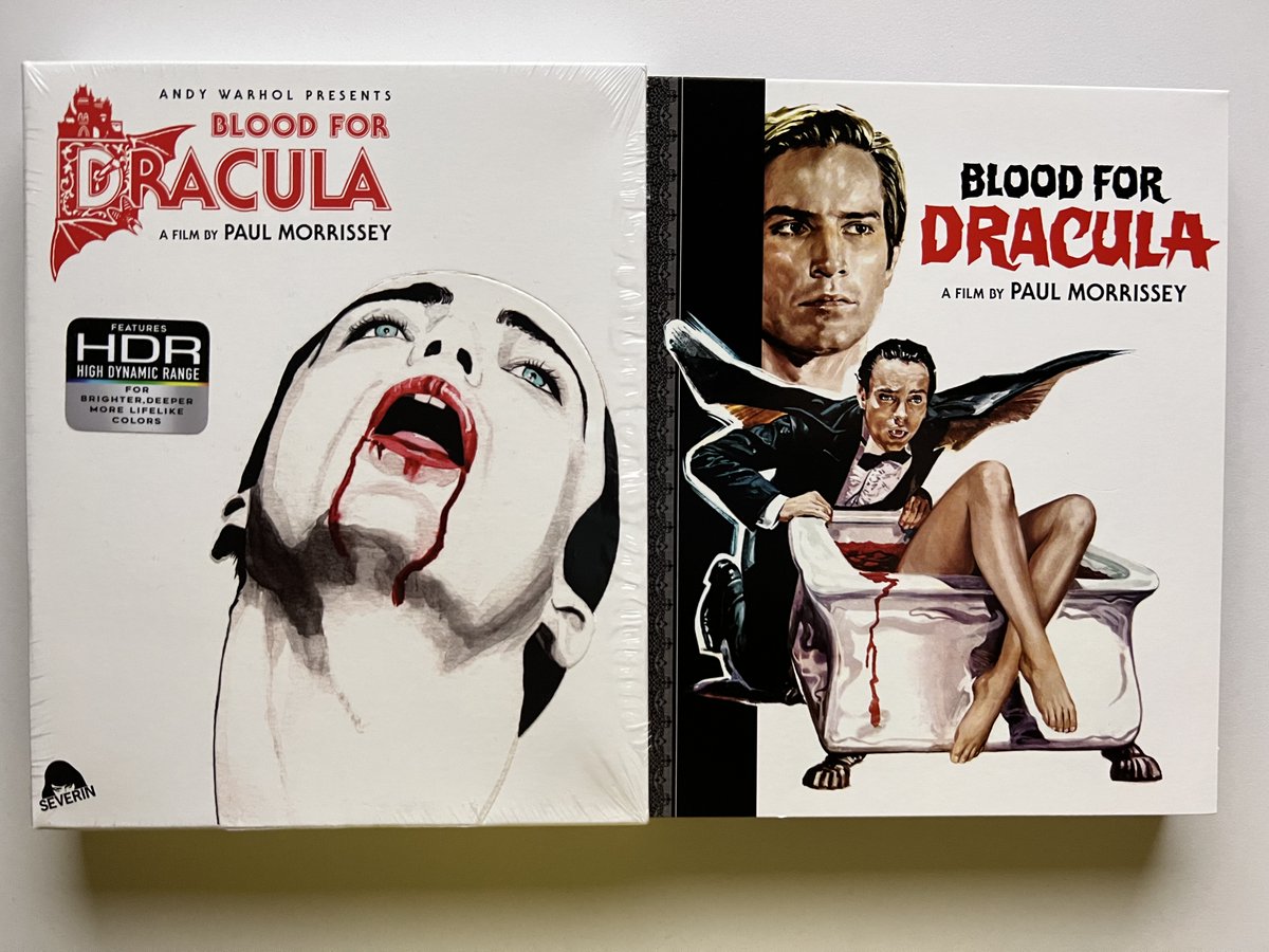 ShawnE_Boy's tweet photo. Film #1339: “Blood for Dracula” (1974). Often times hilarious, often revolting, bloody, gratuitous. In other words, everything I want in a horror film. 👍🎃 #31DaysofHorror #horror #Bluraycollection https://t.co/VqhAH7vJFg