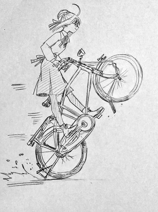 まだアニメーションの中に【ゴツい実用自転車を手足のように乗りこなす女の子】なんてのは現れてない(よね?)

どこかでやらんかー(TдT) 