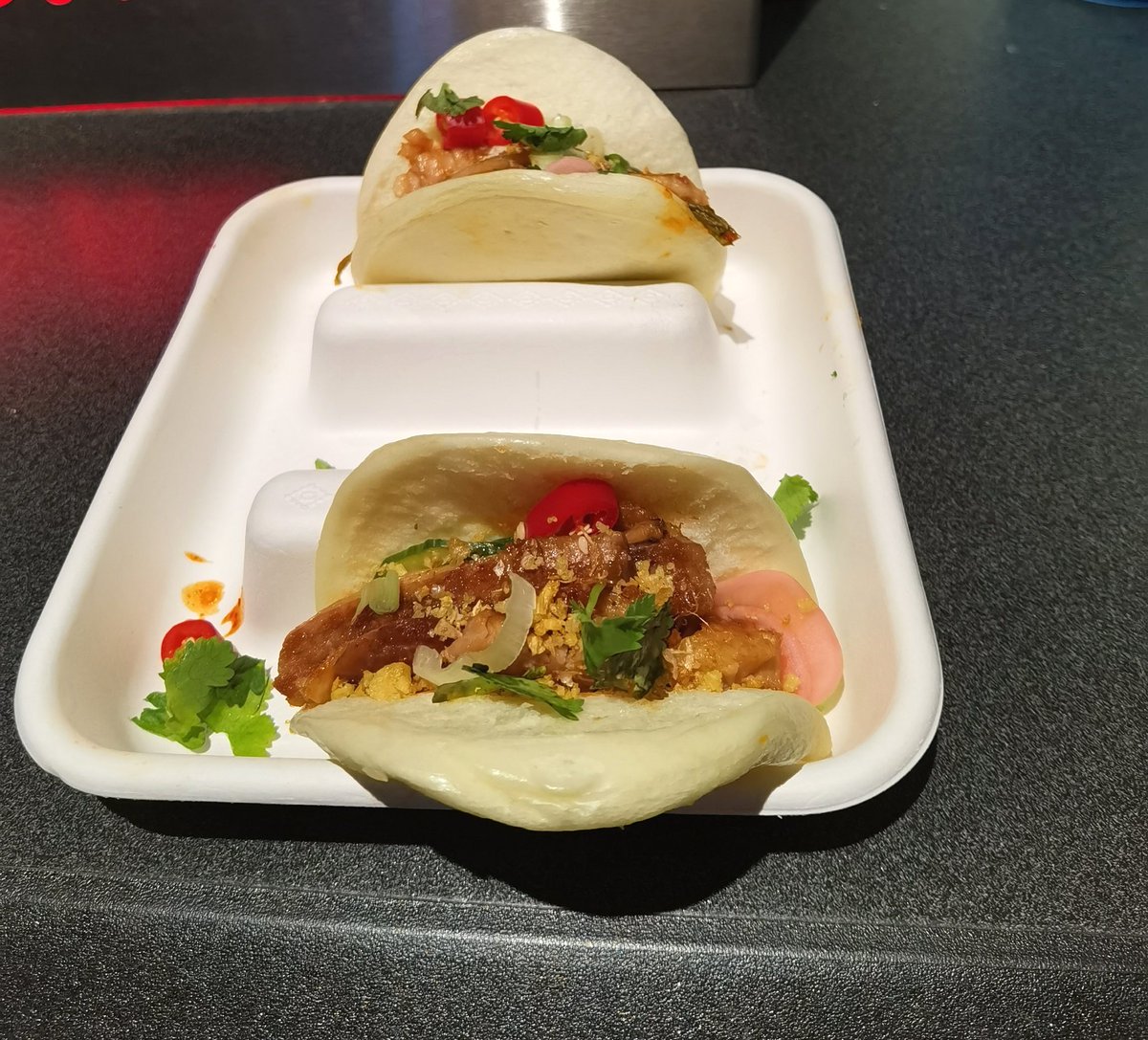 MoVernie's tweet photo. The food selections @raptors game has been elevated!
A variety of delish cultural food options at different concession stands.
From Carib Jerk Chicken to Asian Noods + Steam Bao. Still on a mission to find the Chung Chun Korean Corn Dog.
#Raptors #WeTheNorth #Food #NBAFood https://t.co/G6uTuNWr1c