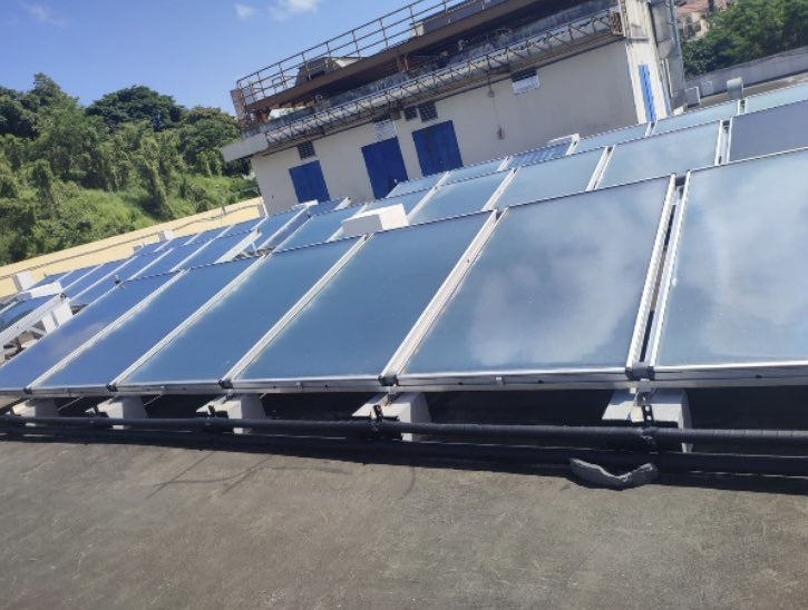RosilenaLindoR's tweet photo. As part of the  Energy Efficiency National Strategy and with the implementation of  @unep_espanol initiative TERMOSOLAR🇵🇦 , a new solar thermal installation has been implemented in a Public hospital. The system comprises 36 solar collectors, 100.8 m2 and 6000 lts of ☀️hot water https://t.co/rLO5EYRVkV