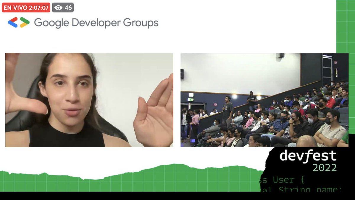 gdgvhsa's tweet photo. #DevFest #DevFest2022 🚀
Conferencia con Mikaeri Ohana desde Brasil 🇧🇷
#explicami en Instagram
#DataScience #DataAnalytics
@googledevs
@GoogleDevExpert
@googledevgroups https://t.co/qpUwlLHDiP