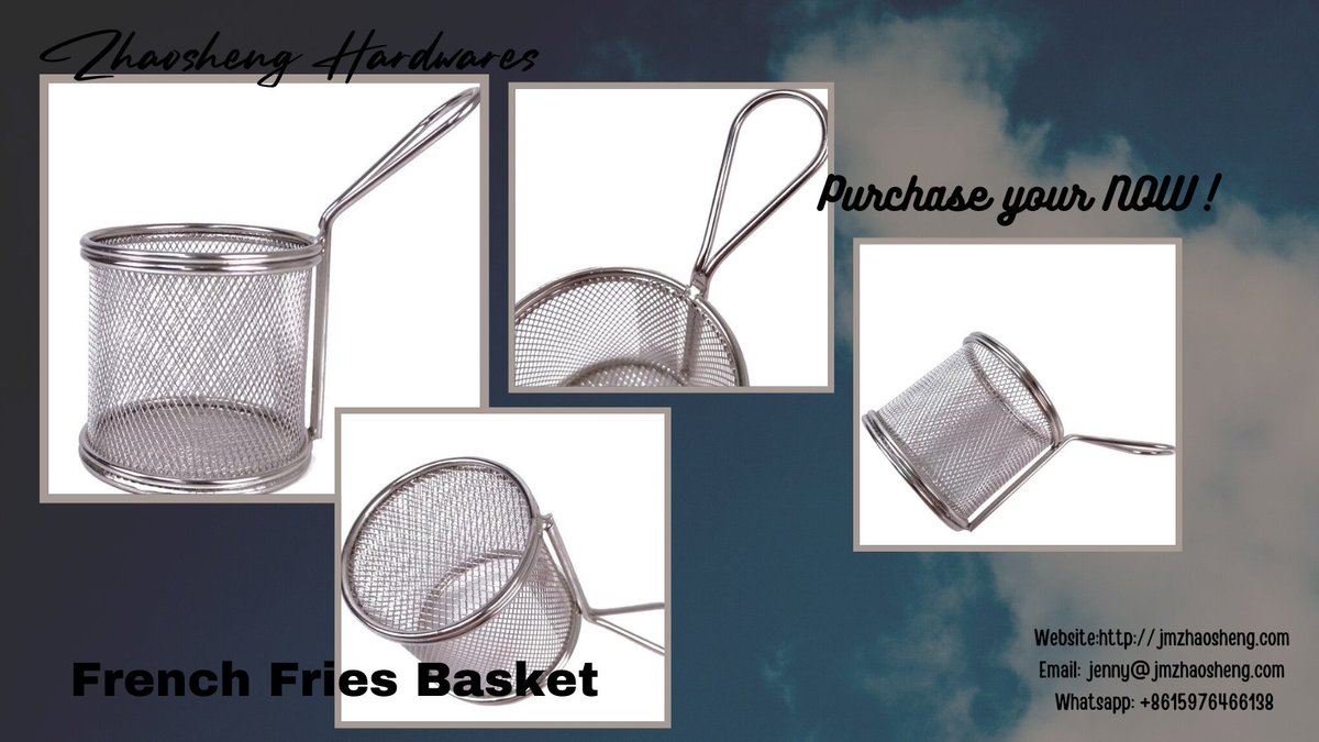 JiangmenCo's tweet photo. This type of product meets the expectations for high-quality products.

Website:https://t.co/SKcrmaAG12
Email: jenny@jmzhaosheng.com
Whatsapp: +8615976466138

#wireproducts
#wirebaskets
#kitchenware
#homedecore
#houseware
#strainerbaskets
#frybaskets https://t.co/c0J2ocY5Zc