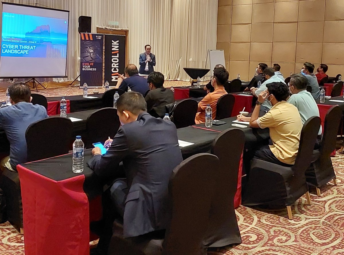 OmestiGroup's tweet photo. Helping clients stay ahead of the curve on the latest cyberthreats and prevention measures: Microlink Solutions presented the current landscape with distribution partners @GroupIB, @IBM and Stratus Tech. More here: https://t.co/n7GZXxeSj6 
#cybercrime #cyberthreat #MicrolinkMY https://t.co/vCnjfM3nwG