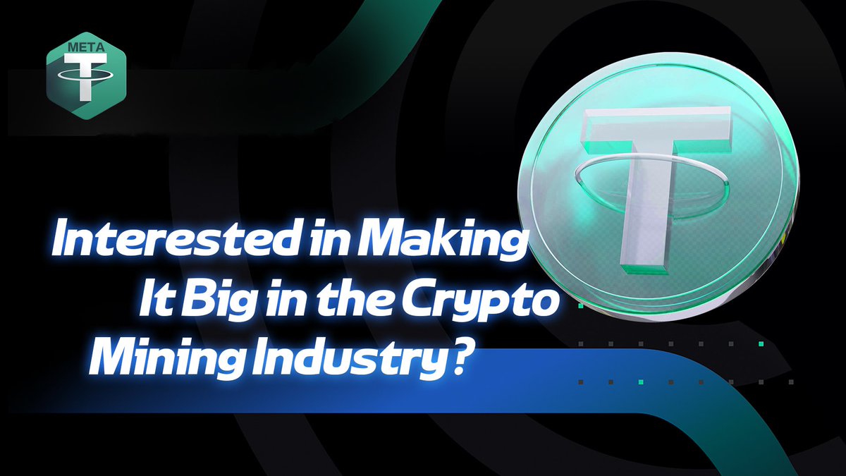 Metausdt's tweet photo. 🏃🏼🏃🏼Let’s get started!
Starting soon: METAUSDT——THE FUTURE OF CRYPTO MINING

🥳[ Minting Guide]
 Entry: Anyone 
Be sure with sign-up &amp; KYC.
Every interaction will be considered for minting

#NFT #NFTcommunity #METAUSDT #NFTproject #Community https://t.co/AZfHVZN1Ac
