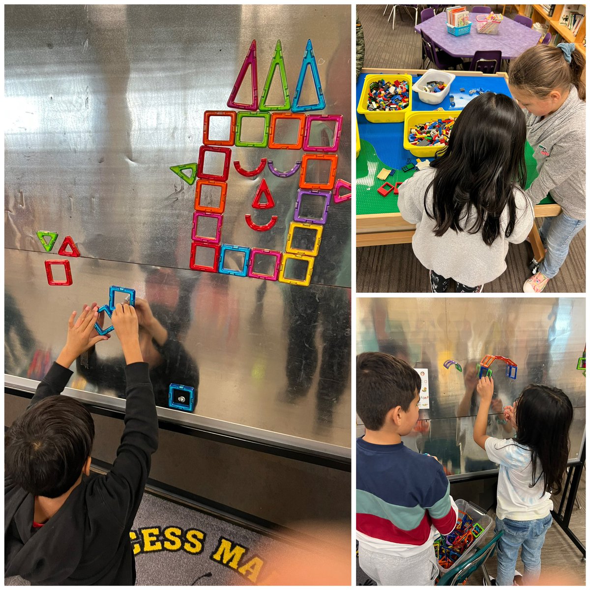 pm_RETSD's tweet photo. Lego, MagnaTiles, Blocks … Oh My! #Makerspace #wearebuilders #create #STEAMchallenges https://t.co/SKmAYTPmKe