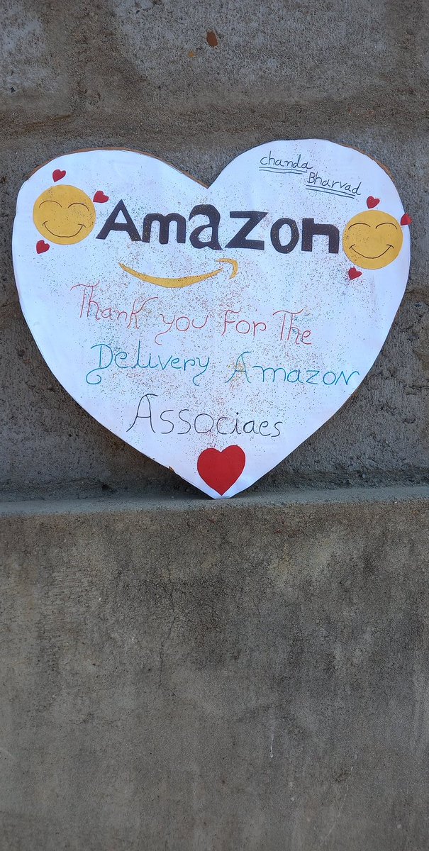 THANK YOU AMAZON DELIVERY ASSOCIATES FOR DELIVERING BOXES OF HAPPINESS ALL THE YEAR AROUND. YOU ARE THE REAL HEROES AND THE REASON OF MILLIONS OF SMILES MAKING EACH DAY DELIGHTFUL #DeliverThanks  
😍 @amazonIN 😍