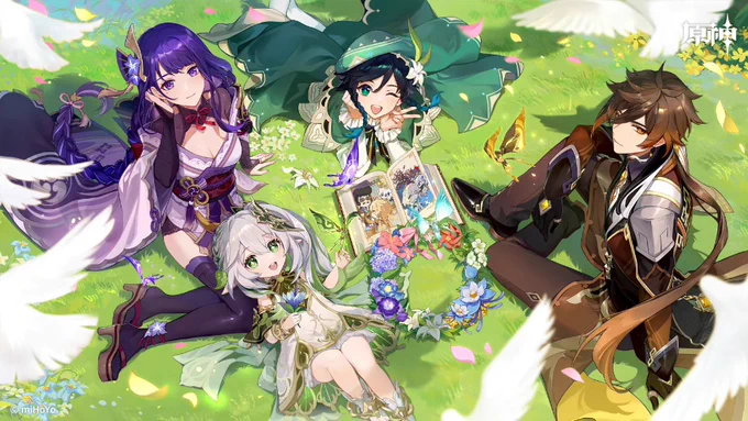 原神公式weiboよりver3.1 公式イラスト壁紙配布③ 