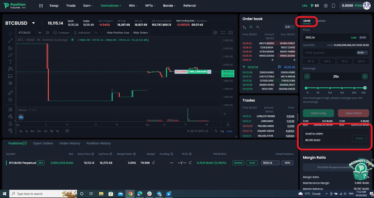 GinnyPosition's tweet photo. CLAIM on DPTP Testnet?

Automatic claiming happens when:
👉position closed by Market order
👉position closed by Limit order and having immediate matching with reversed orders

It's unable to see or click the CLAIM button when: position closed by limit order and is at pending. https://t.co/N6yWCPjrKn
