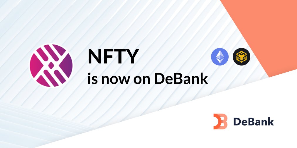DeBankDeFi's tweet photo. Now you can track your staked NFTY token balance from NFTY on https://t.co/IEGJ3ztMtG!
(@ethereum + @BNBCHAIN versions) https://t.co/pODP7Y77RM