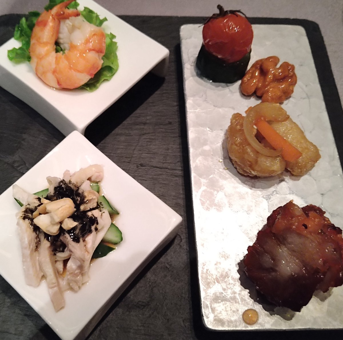 BarMaiTaiSor's tweet photo. 中華料理
華やかな前菜
#中華料理
#前菜
#Bar
#BarMaiTai
#バーマイタイ
#美味しいカクテル
#美味しいフルーツ
#愛媛県
#松山市
#ロープウェイ街
#霧の森大福さんの南向かい https://t.co/ZMJMv9V8kG