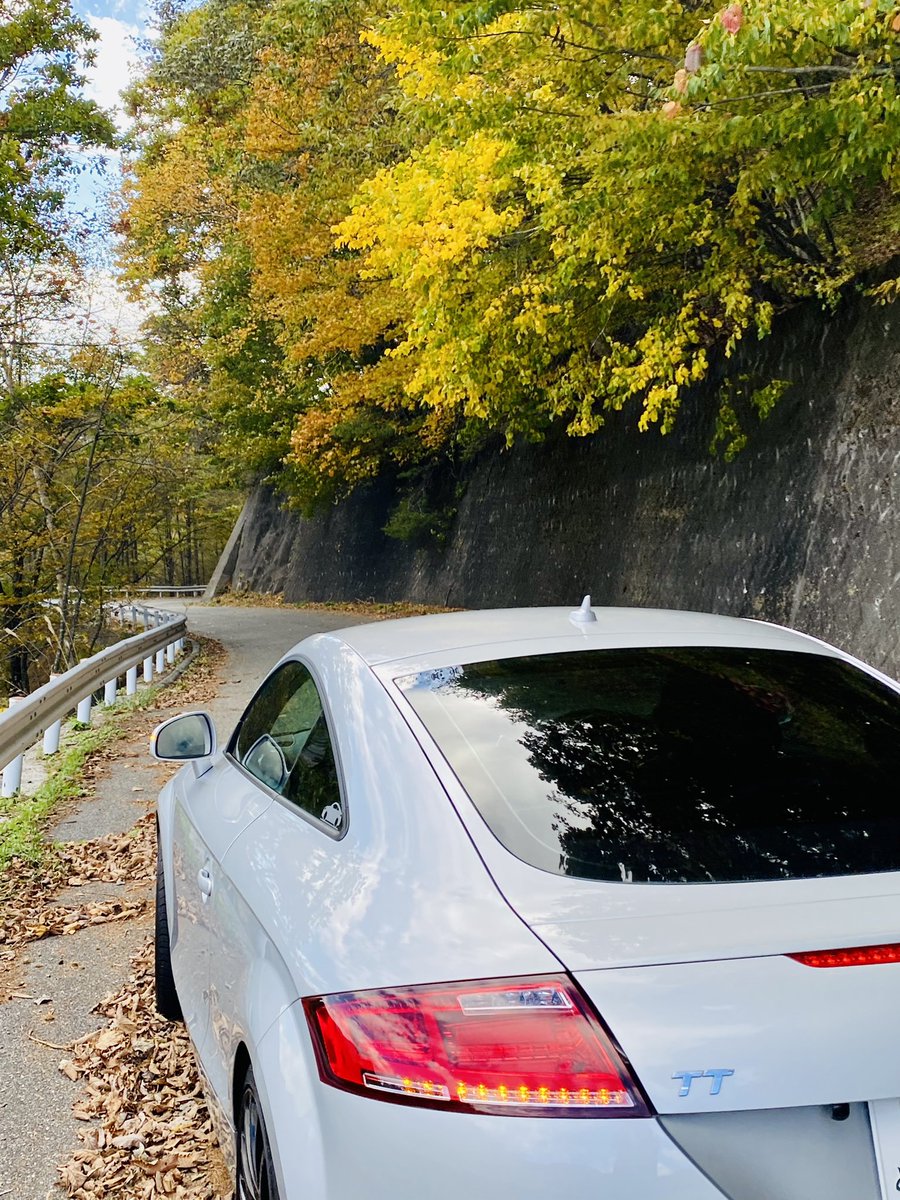 silver8j's tweet photo. 1.昨日の紅葉　山梨県北杜市

2-4.紅葉狩り🍁ツーリング
TTも赤や黄色🍁

#アウディTT
#touring
#audi #Auditt #ツーリング　
#紅葉 https://t.co/rtOL417m0U