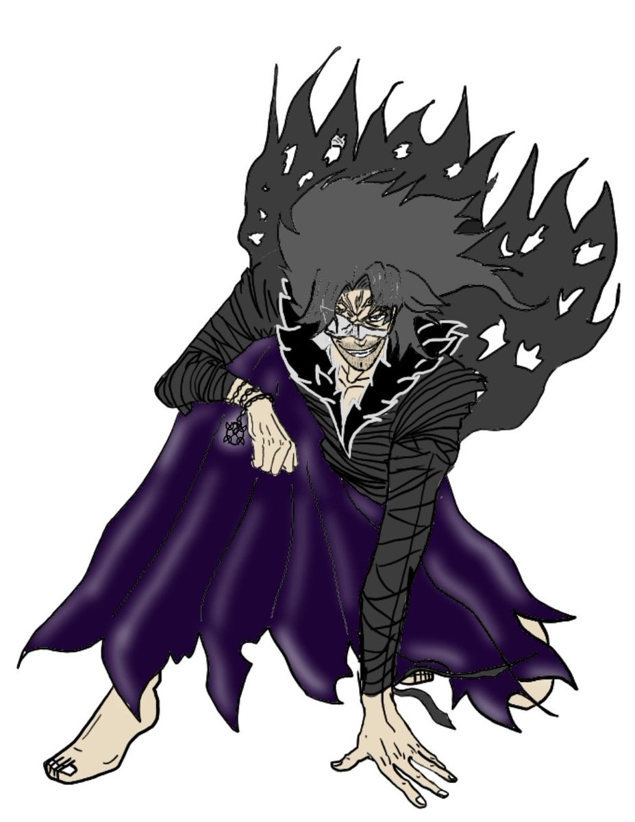 ProjectIO5's tweet photo. My trace draw up of King Vafi. I used a pic of Old Man Zangetsu from Bleach to create this.
Included is his true form drawn by the FAR MORE TALENTED THAN I, @tofurevolution https://t.co/EyiZYKVu9A