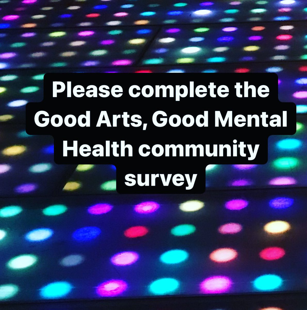 DrCDavies's tweet photo. Please help us create an #Arts &amp; #Mentalhealth campaign by completing our survey ➡️  https://t.co/1AXwnQNLp3
📚🎹🎨🎭🎬🩰🎸🎪
#artsandhealth #Wellbeing #happy https://t.co/uFug7offRW