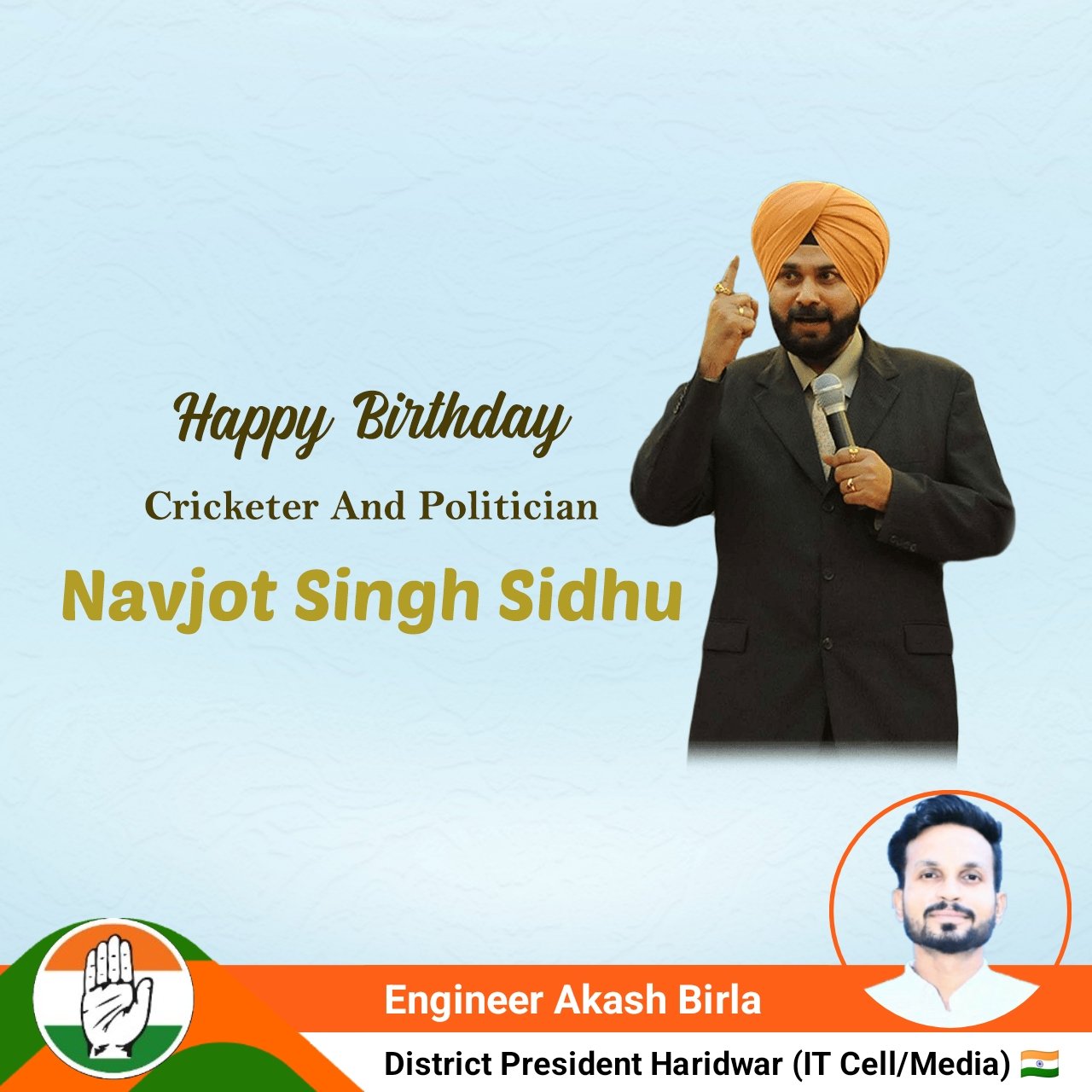 Happy Birthday Navjot Singh Sidhu Ji 