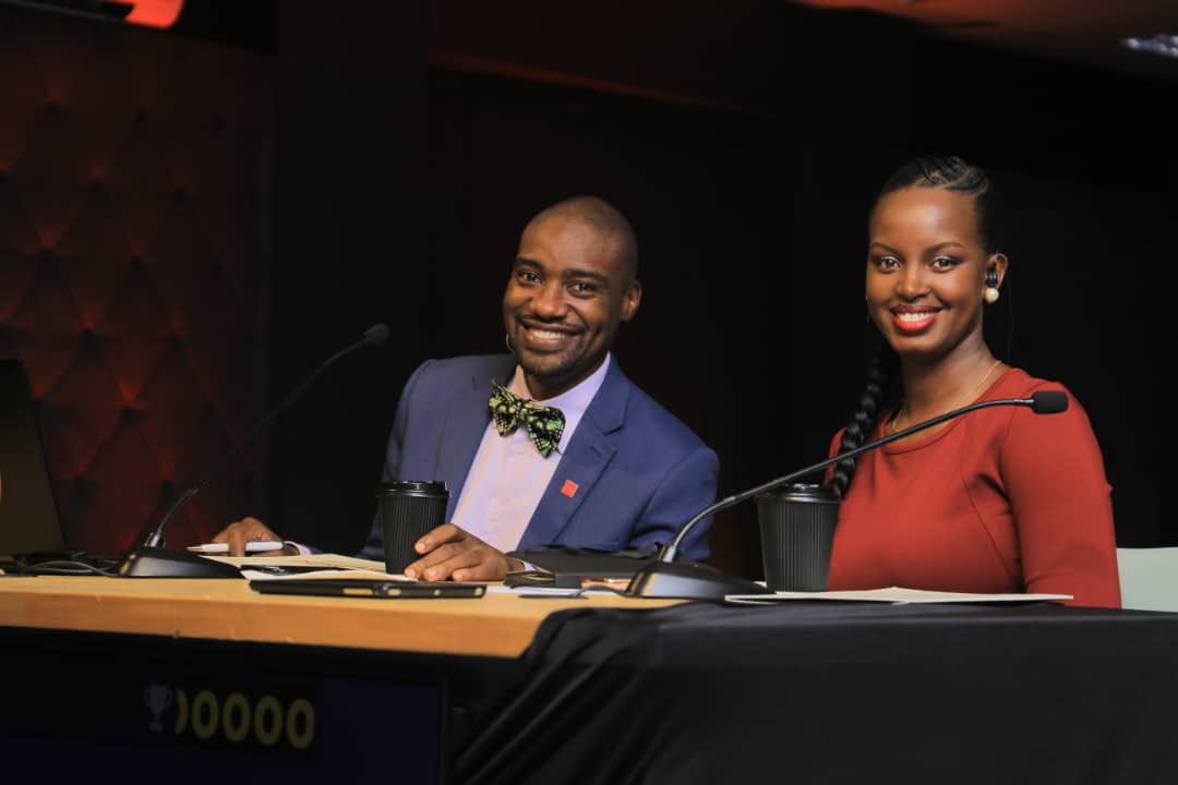 CapitalFMUganda's tweet photo. The hosts of last night’s #NBLBeAMillionaire grand finale.
@Mizzflav x @benmwine #BAMSn2 https://t.co/gjUq8v5k1N