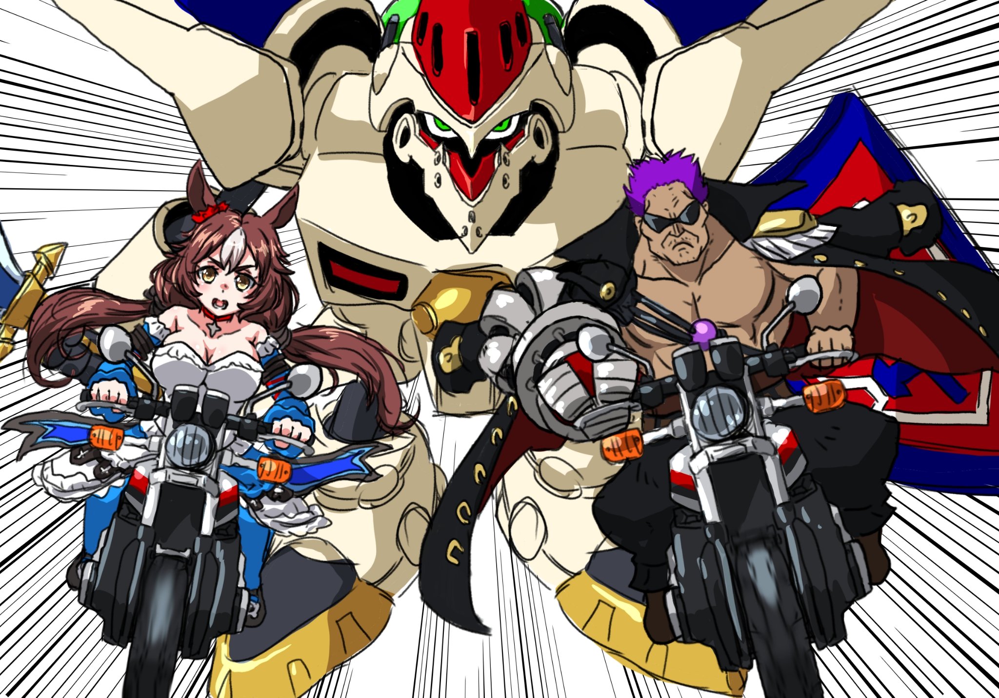 むーさん ヤマニンゼファーとゼファー先生がゼファーを駆り リューナイトゼファーと共に迫り来る ロ ウマ娘プリティーダービー ワンピース ゼファー ゼファー先生 ヤマニンゼファー リューナイトゼファー Filmz T Co Dfhkwupxyr Twitter