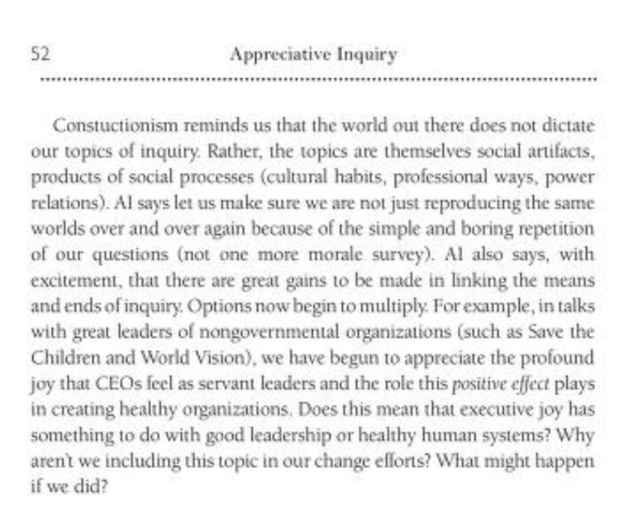 Organizational poetics:
"Why aren't we including [emotions like joy]...in our org change efforts? What might happen if we did?" 

#AppreciativeInquiry 
<a href="/dcooperriderai/">David Cooperrider</a>
 @DianaWhitneyPhD