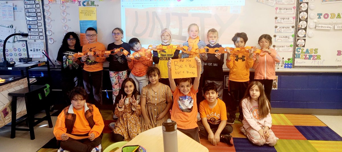 3rd Grade Celebrating #UnityDay #UnityDay2022
