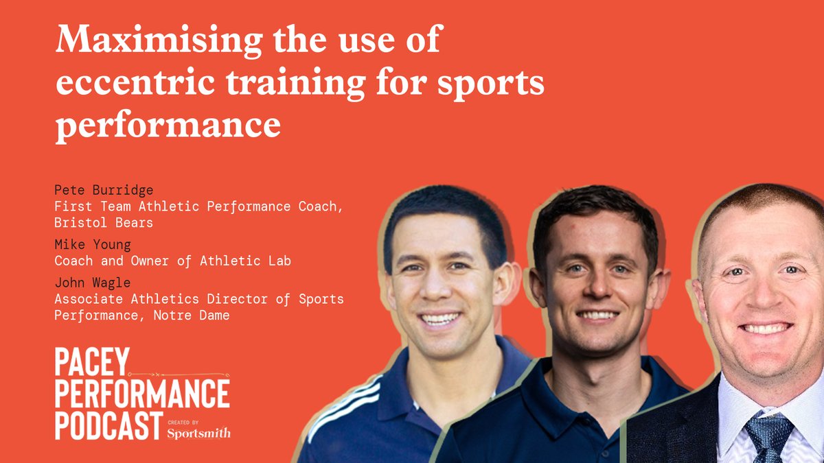 Sportsmith (@sportsmithhq) on Twitter photo This week on the Pacey Performance Podcast...
<a href="/MikeYoung/">Mike Young, PhD</a> @DrJohnPWagle & <a href="/peteburridge/">Pete Burridge</a> talk -
•Benefits of eccentric training
•Programming eccentrics
•Flywheel training - benefits & limitations
•Benefits of accentuated eccentric loading (AEL)
Listen via links👇 This week on the Pacey Performance Podcast...
<a href="/MikeYoung/">Mike Young, PhD</a> @DrJohnPWagle & <a href="/peteburridge/">Pete Burridge</a> talk -
•Benefits of eccentric training
•Programming eccentrics
•Flywheel training - benefits & limitations
•Benefits of accentuated eccentric loading (AEL)
Listen via links👇