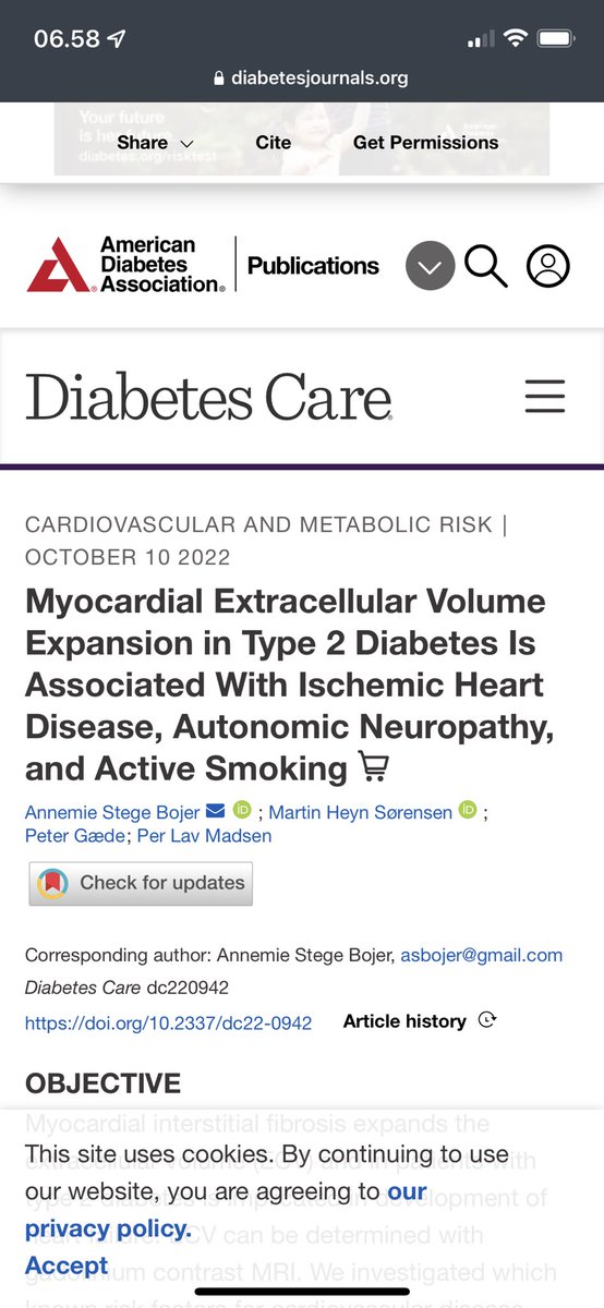 Annemie Stege Bojer (@bojerstege) on Twitter photo Autonomic neuropathy in patients with #diabetes has long been shown to predict poor outcomes but why? In the <a href="/DiabetesCareADA/">Diabetes Care, a research journal of the ADA 🌟</a> study from our NSR cohort we found: Impaired autonomic function associated with ⬆️ myocardial ECV a marker of fibrosis diabetesjournals.org/care/article-a… Autonomic neuropathy in patients with #diabetes has long been shown to predict poor outcomes but why? In the <a href="/DiabetesCareADA/">Diabetes Care, a research journal of the ADA 🌟</a> study from our NSR cohort we found: Impaired autonomic function associated with ⬆️ myocardial ECV a marker of fibrosis diabetesjournals.org/care/article-a…