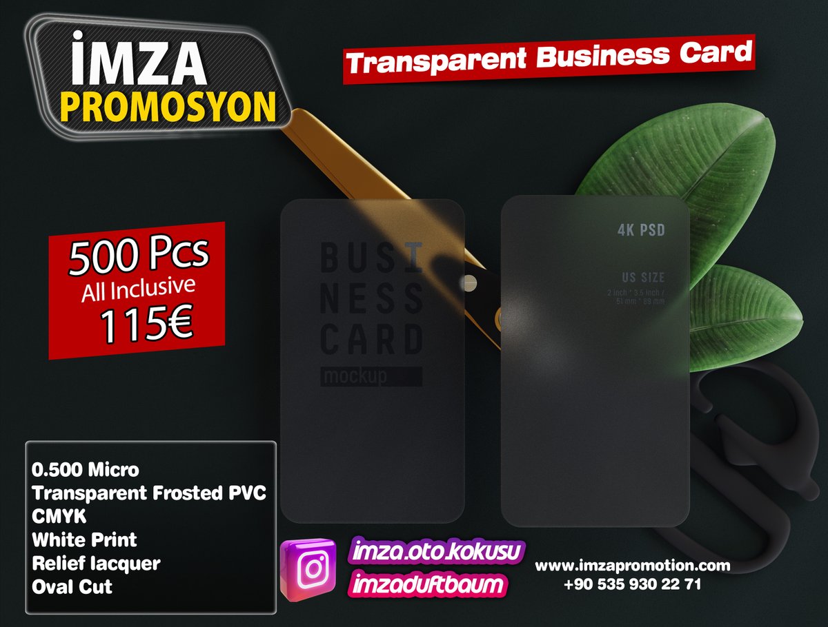 ImzaPromosyon's tweet photo. #transparentevisitenkarte #visitenkarte #grafikdesign #logodesign #logo 
#businesscard #design #visitenkarten #branding #werbung 
#werbeagentur #graphicdesign #brandidentity #werbe #bayern 
#luxurycars #restaurant #advertising #schmidtrunge #cafe 
#businesscard #Werbeartikel https://t.co/uTDZXjkV9f