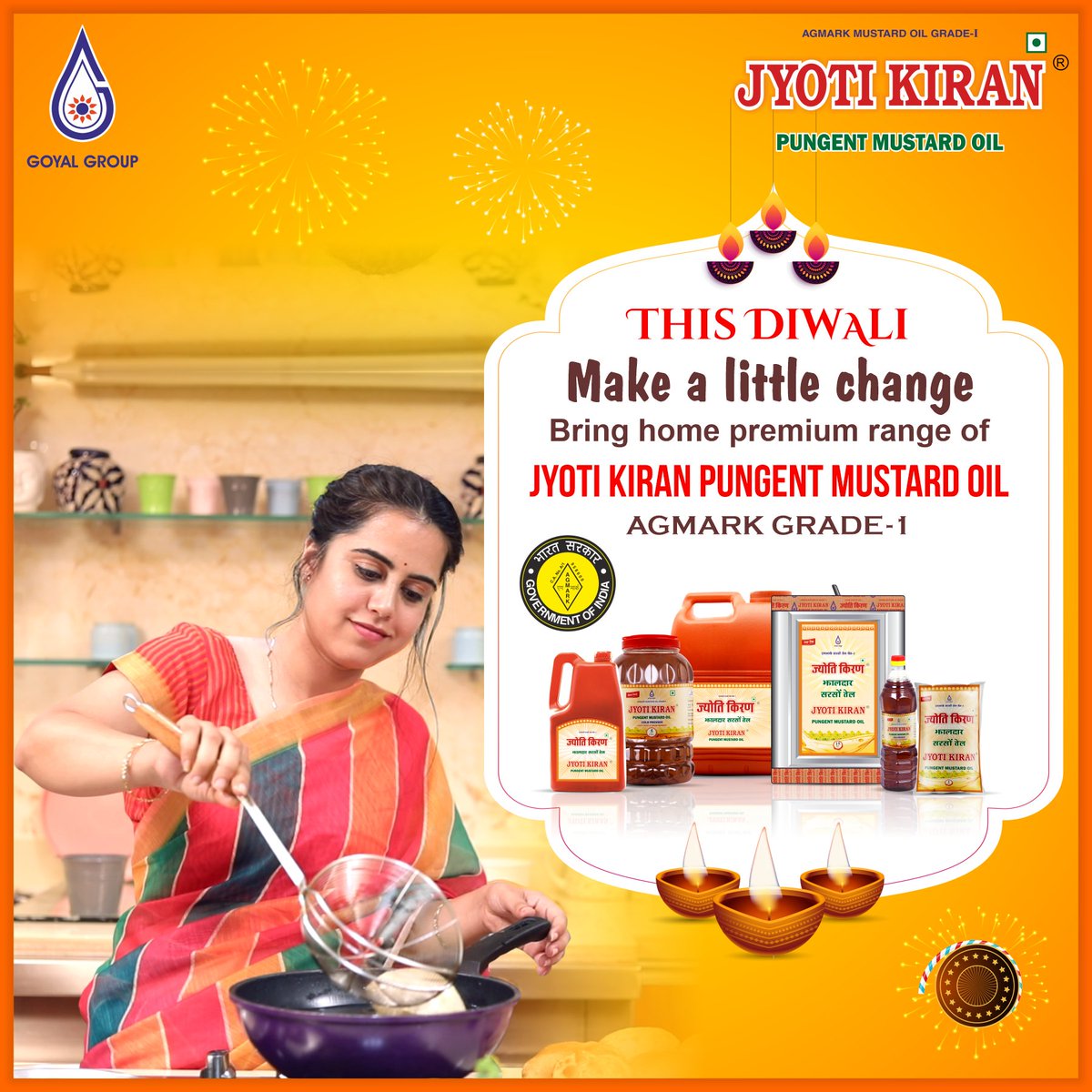 DeepJyotiKiran's tweet photo. This diwali make a little change bring home premium
range of Jyoti Kiran Pungent Mustard Oil Agmark Grade-1
#mustardoil
#localforvocal
#EdibleOil #CookingOil #Healthy
#healthbenefit #HealthyFood
#Cookingskill #Tastyfood
#edibleoil
https://t.co/RI5v6GHjf5
@deepjyotikiran https://t.co/f7euaZ7kfL