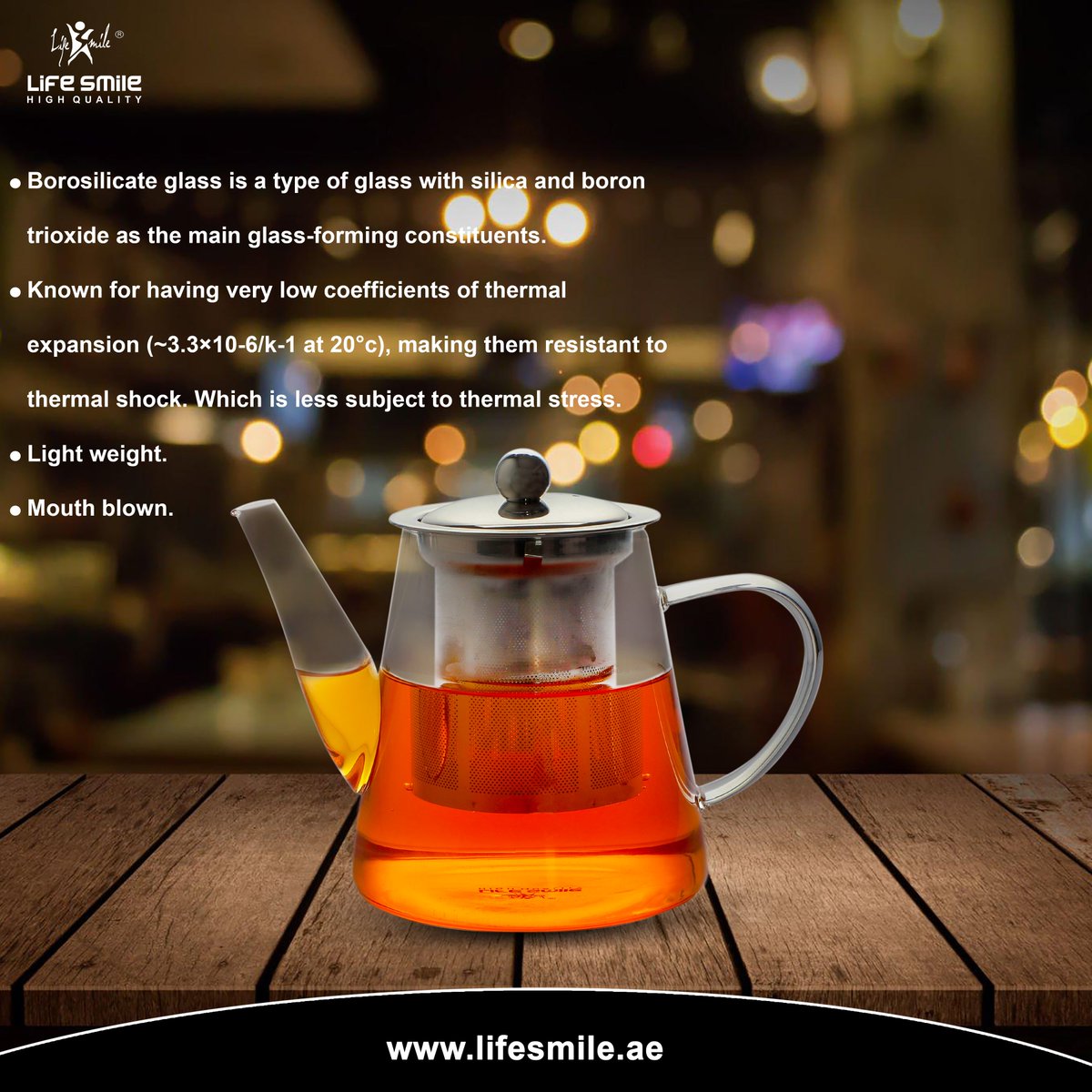 lifesmile_ae's tweet photo. Glass Teapot

https://t.co/HUqLibWr4w

Capacity: 800ML

"Available on the Lifesmile website, Amazon, Noon, Carrefour, Danube, and Dubai Store.
Use SMILE10 coupon code while making purchases on the Lifesmile website to get 10% off." https://t.co/AvEZ2Bu76H