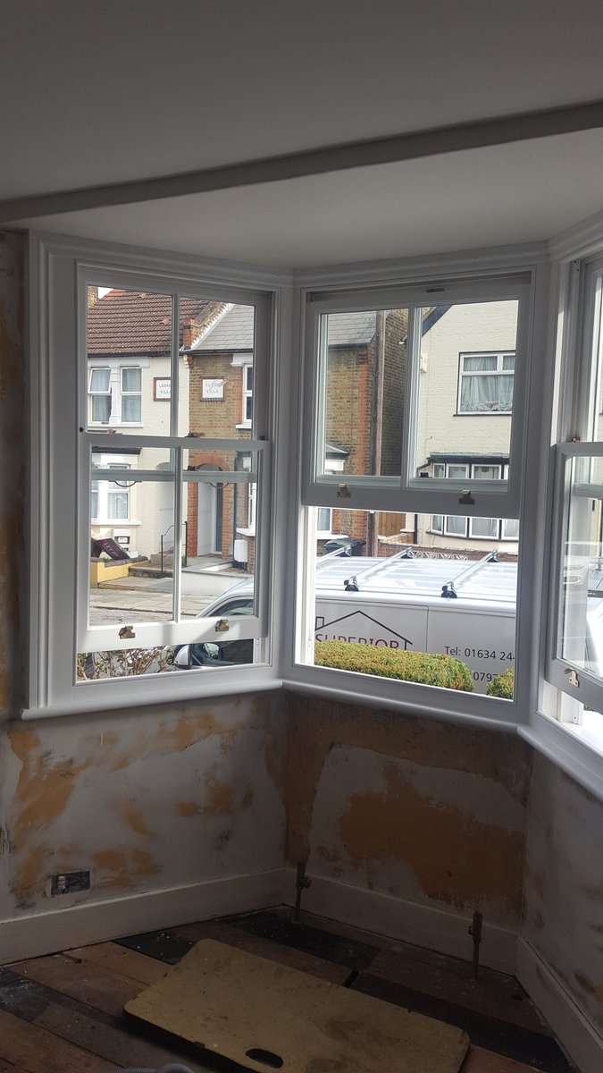 Decor_Superior's tweet photo. This week sees the return to our Dartford job following the fitting of this lovely new replacement wooden window. The true character of this house has been returned. One wall to paper then more or less ready for painting https://t.co/X8T3nOzH8j
