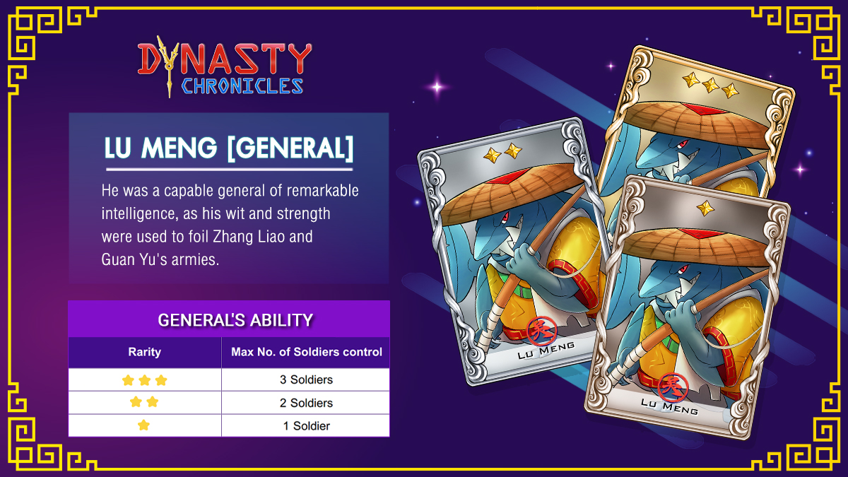 🔎 Get to know "Lu Meng" who was transformed into a "Shark" by the time dimension.

#NFTCommmunity  #NFT #NFTProjects #PlayToEarn #NFTGames #BinanceSmartChain #GameFi #cryptocurrency #P2E #threekingdom