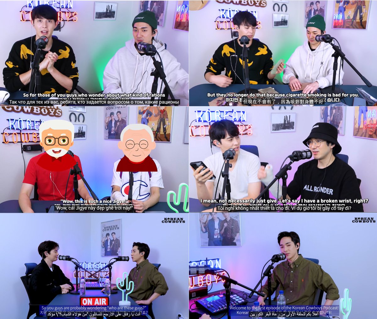 Korean_Cowboys's tweet photo. 🌎10/20 GLOBAL SUBS🌎
감사합니다! 🫶

[MUKBANG #MRE]
🪖🍴Chinese(Trad.)
🪖🍴Russian

[S2E7 #MISCONCEPTIONS]
💡Vietnamese

[S2E6 LOVE LANGUAGE]
💜Vietnamese

[S1E1 WHO ARE WE?]
👋Arabic

#KoreanCowboys #Podcast
#코리안카우보이스
#아론 #AARON
#조엘 #JOEL https://t.co/CYy0lSjZEy