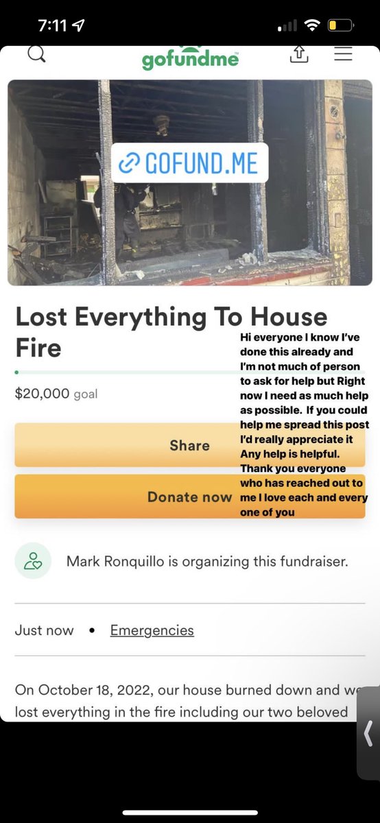 shelbykindtings's tweet photo. https://t.co/2anJ9SO3mG 

Please consider donating for one of our friends family. They just lost their sister/daughter and even lost her urn and all the pictures and memoirs of her. They lost everything and need help getting back on their feet. Anything helps 🙏🏼 https://t.co/kzRezSzkU1